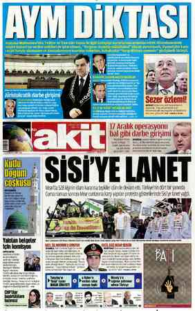Yeni Akit sayfa 1