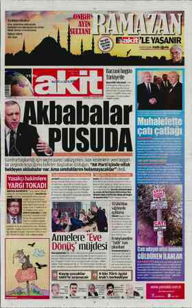 Yeni Akit sayfa 1