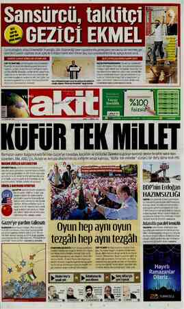  zetecilere sansür uyguladı. Dualı açılış ile Erdoğan'ı taklit eden Ekmel Bey, Gezi CHP VE MHP'NİN Cumhurbaşkanı adayı...