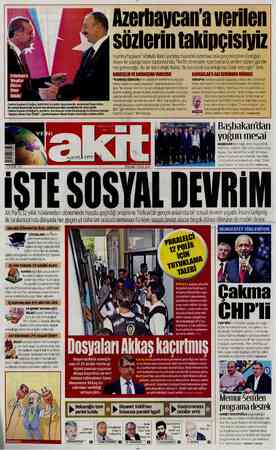  sözlerin takipçisiyiz 'Cumhurbaşkanı' sıfatıyla ikinci yurtdışı ziyaretini Azerbaycan'a gerçekleştiren Erdoğan, Aliyev ile