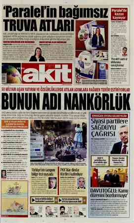 Yeni Akit sayfa 1