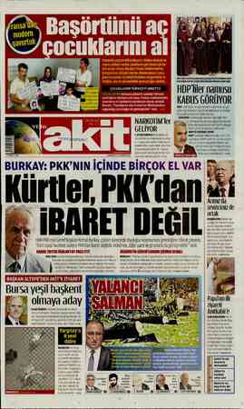 Yeni Akit sayfa 1