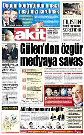 Yeni Akit sayfa 1