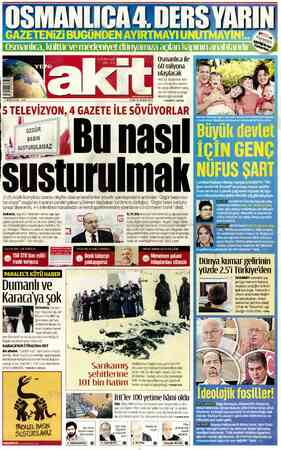 Yeni Akit sayfa 1