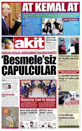 Yeni Akit sayfa 1