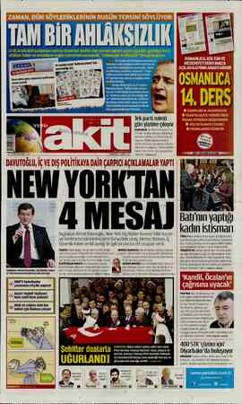 Yeni Akit sayfa 1