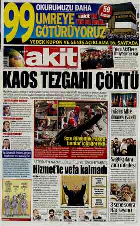 Yeni Akit sayfa 1