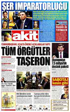 Yeni Akit sayfa 1