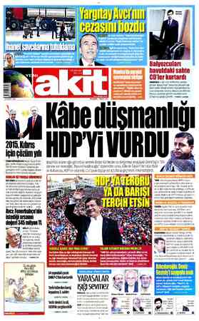 Yeni Akit sayfa 1