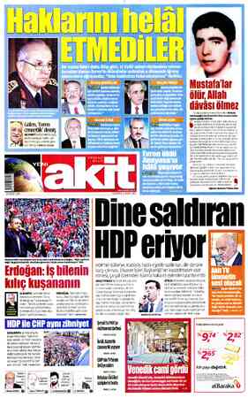 Yeni Akit sayfa 1