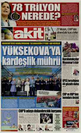 Yeni Akit sayfa 1