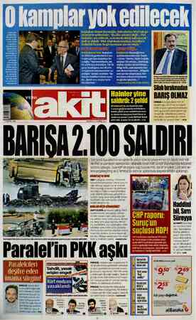 Yeni Akit sayfa 1