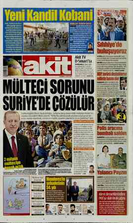 Yeni Akit sayfa 1