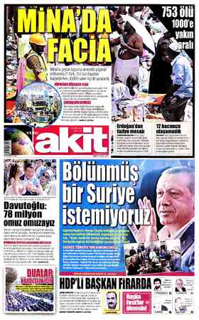 Yeni Akit sayfa 1