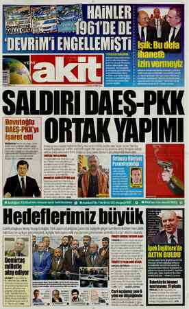Yeni Akit sayfa 1