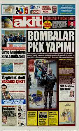 Yeni Akit sayfa 1