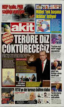Yeni Akit sayfa 1