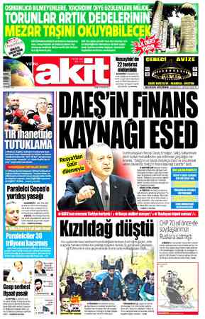 Yeni Akit sayfa 1