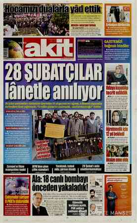  lkw Milli Görüş lideri ve eski Başbakanlardan mer- hum Prof. Dr. Necmettin Erbakan, vefatının 5. sene-i devriyesinde kabri