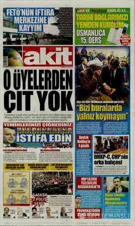 Yeni Akit sayfa 1