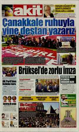  HASAN AĞABEYİ VE EHİTLERİMİZİ UALARLA ANDIK SA j j — ELAKİT Medya Grubu'nun Halkalı'daki mescidinde Cuma namazı v 'Nöncesinde