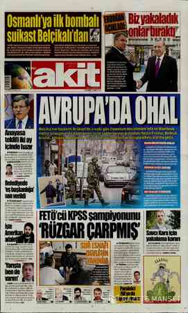  SUlkast Beloılıalı dan TERÖR örgütlerine kucak açan Belçika'ı zuk. Rusya, Almanya, Fransa, İsviçre gibi icili bo- kelerin bir