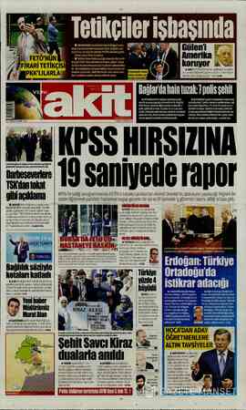 FOTÇĞRAFLAR: SERDAR ARSEVEN Gülen'i W— Amerika ©: <© koruyor a< E ABD'de FETÖ/PDY'ye yakın okullardaki yolsuzl ları anlatan