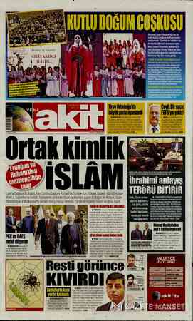  Diyanet İşleri Başkanlığı bu se- neki Kutlu Doğum Haftası kutla- malarında “Tevhid ve Vahdet Ge- lin Birlik Olalım” temasını
