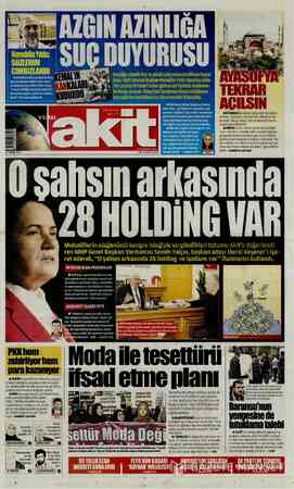 Yeni Akit sayfa 1
