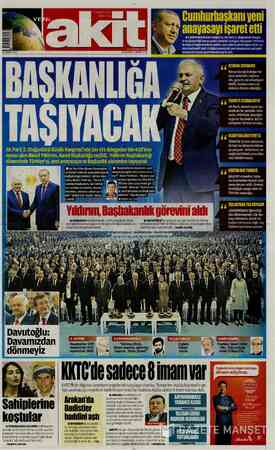 Yeni Akit sayfa 1