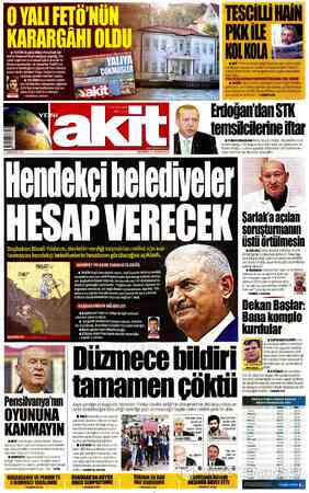  OYALIFETÖNÜN A L KARARGAHI 0 TERÖR örgütü lideri Fetullah Gü- - ü - 5 ı SĞ | , len'in Onursal Başkanlıgmıyaptıgı, Pa- GÜLENİ