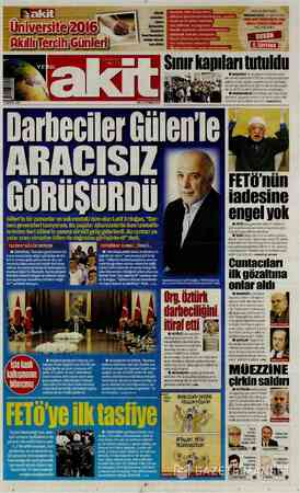 Yeni Akit sayfa 1