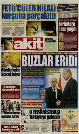 Yeni Akit sayfa 1