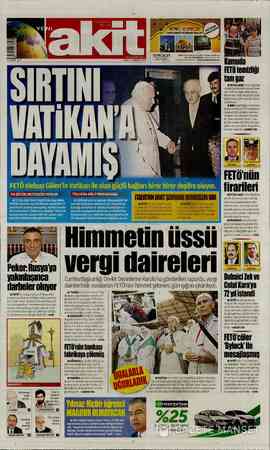 Yeni Akit sayfa 1