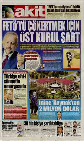 Yeni Akit sayfa 1