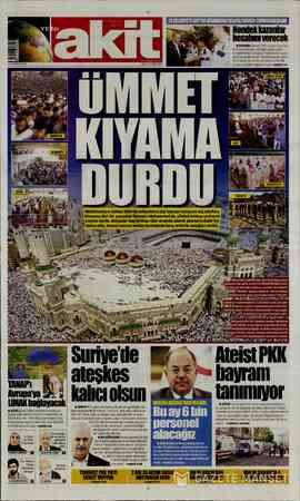 Yeni Akit sayfa 1