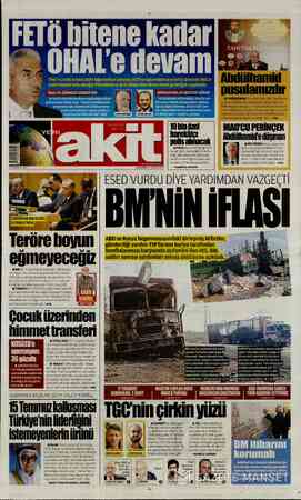 Yeni Akit sayfa 1