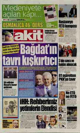  7 MUHARREM 1438 ibadi'nin Turkwe 'yi edef alan SO lenr!e ı:( ydırım'dan tepki: BENT: VE Osrg_nğgg İŞBİRLİĞİ İLE... HGK4 B...