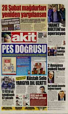 Yeni Akit sayfa 1