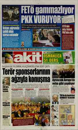 Yeni Akit sayfa 1