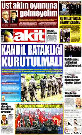 Yeni Akit sayfa 1