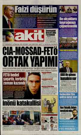 Yeni Akit sayfa 1