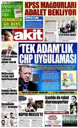 Yeni Akit sayfa 1