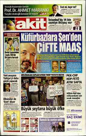 Yeni Akit sayfa 1
