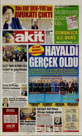Yeni Akit sayfa 1