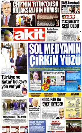 Yeni Akit sayfa 1