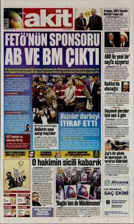 Yeni Akit sayfa 1