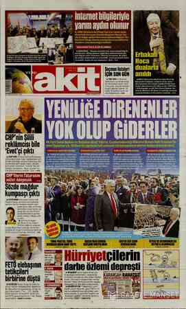 Yeni Akit sayfa 1