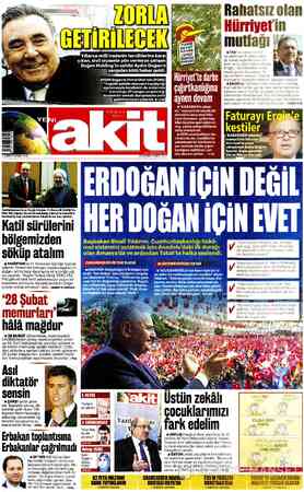 Yeni Akit sayfa 1