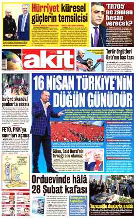 Yeni Akit sayfa 1